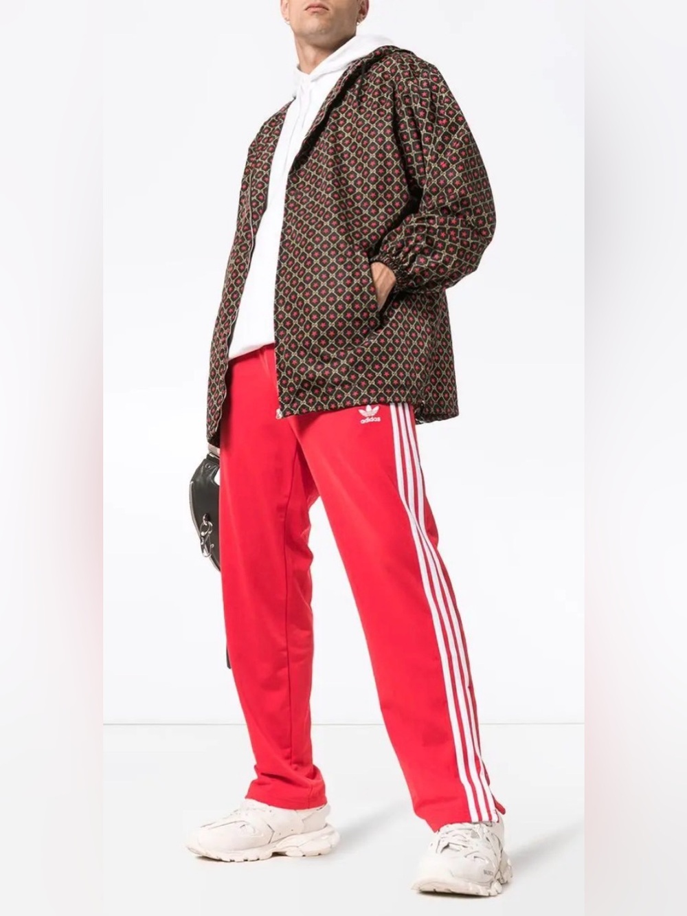 Gucci Unisex Windbreaker Jacket Red Star and GG Motif - Picture 5 of 15